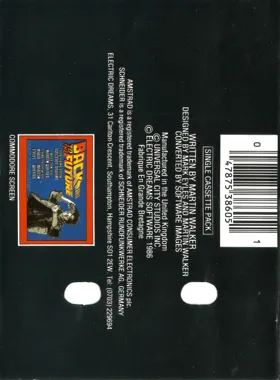 Back To The Future (UK) (1986) box cover back